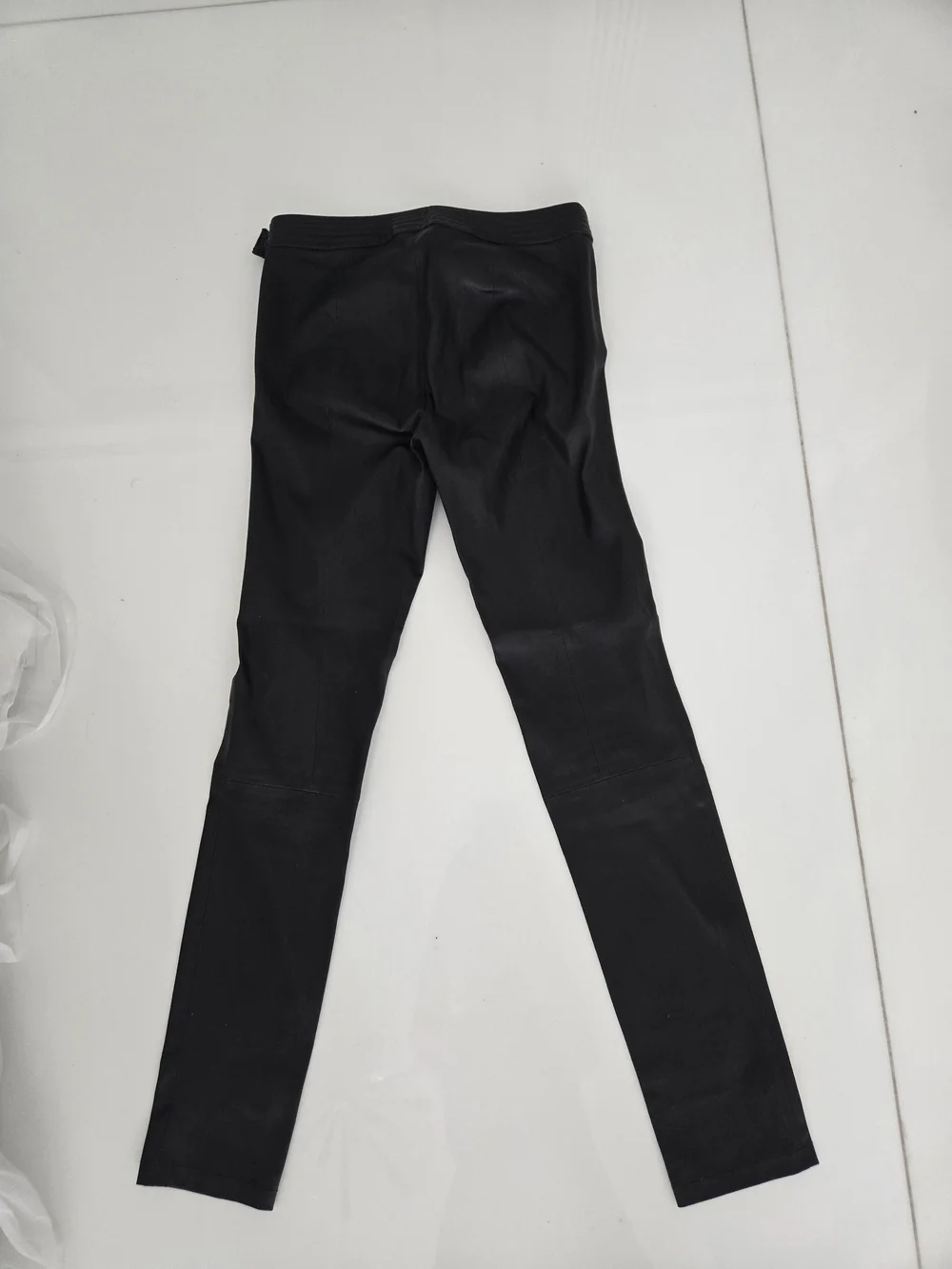 Scotch & Soda Black Skinny Leather Skinny Leg Pants, Size 1